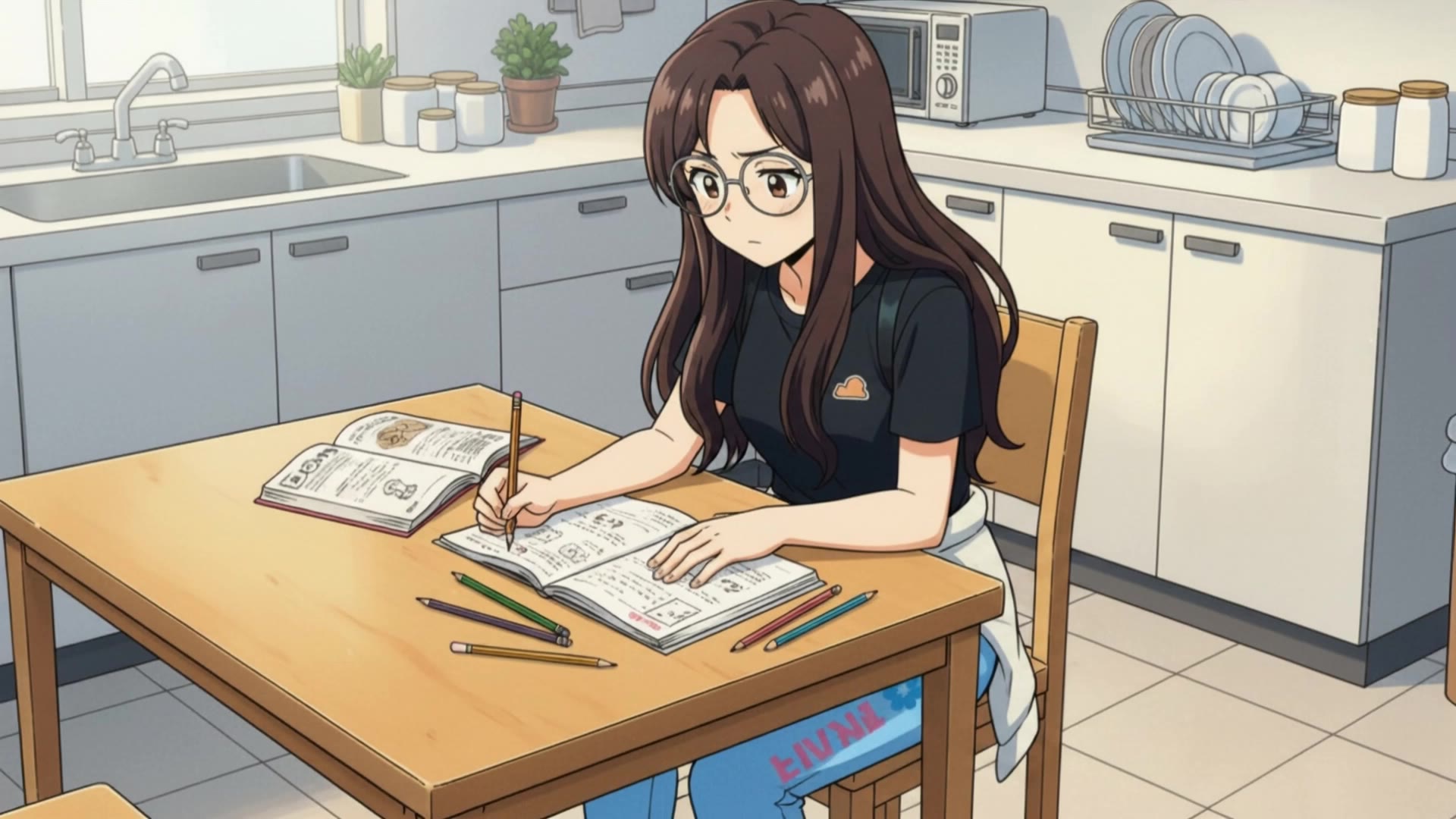 Scene from the Music Video on My - scene characters AI video