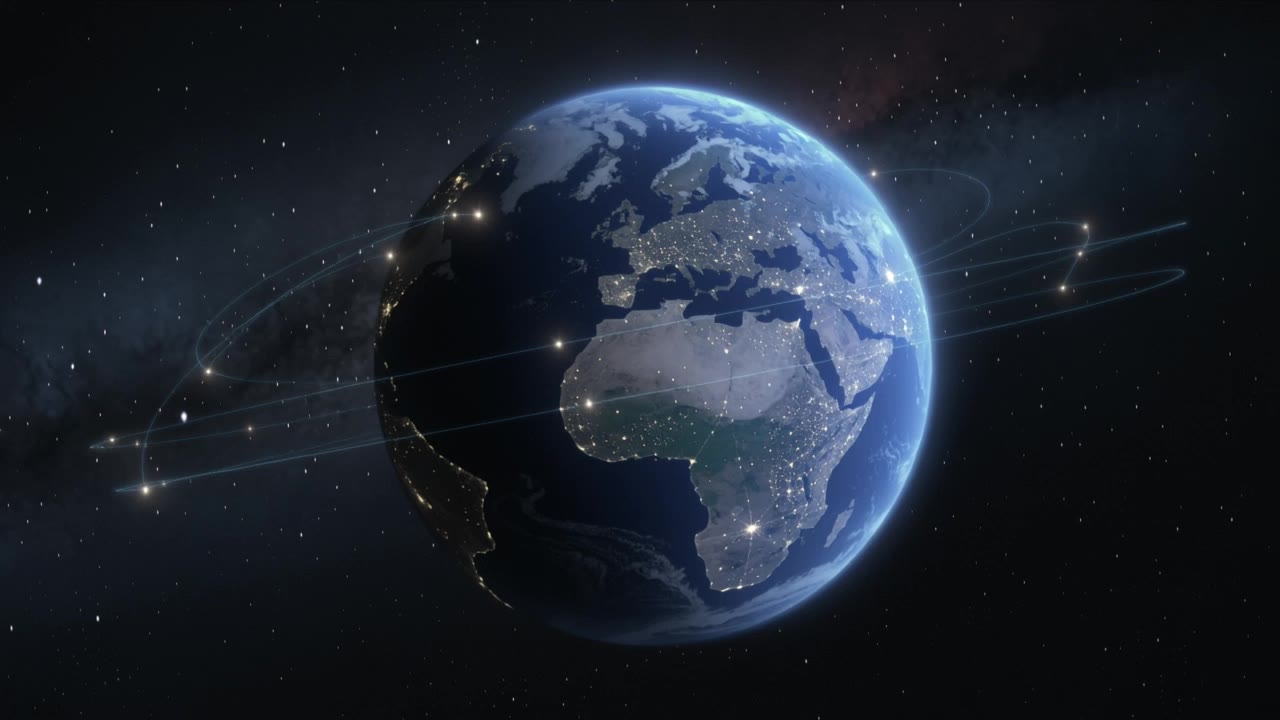 Planet Earth viewed from space - earth wallpaper AI video