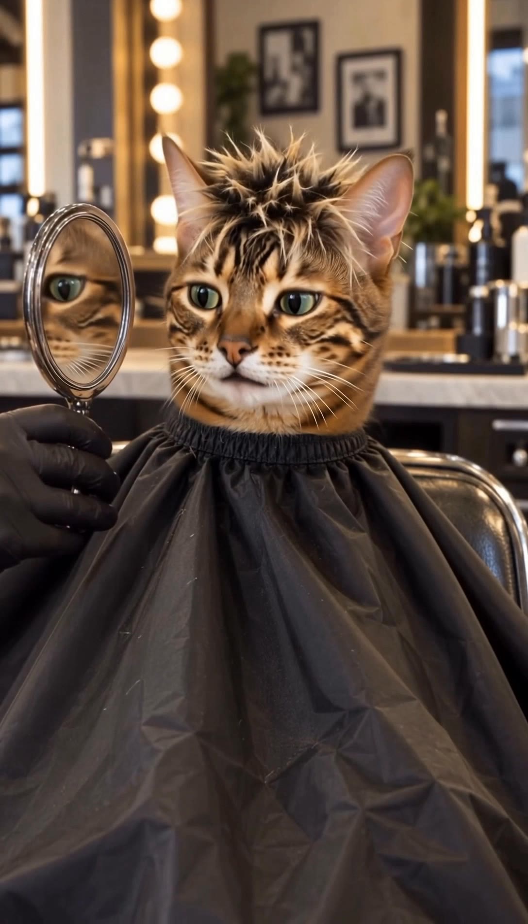 New Hairstyle - light fade hairstyle AI video