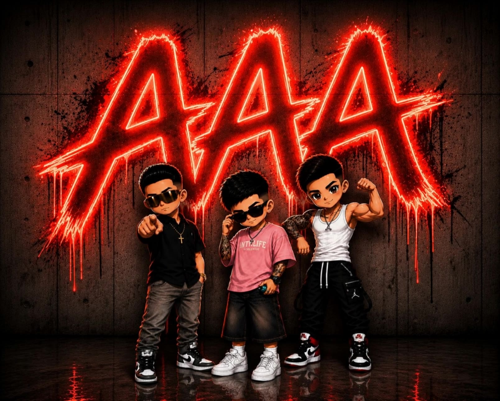 Kling AI work 317903499616182 - graffiti logo AI video
