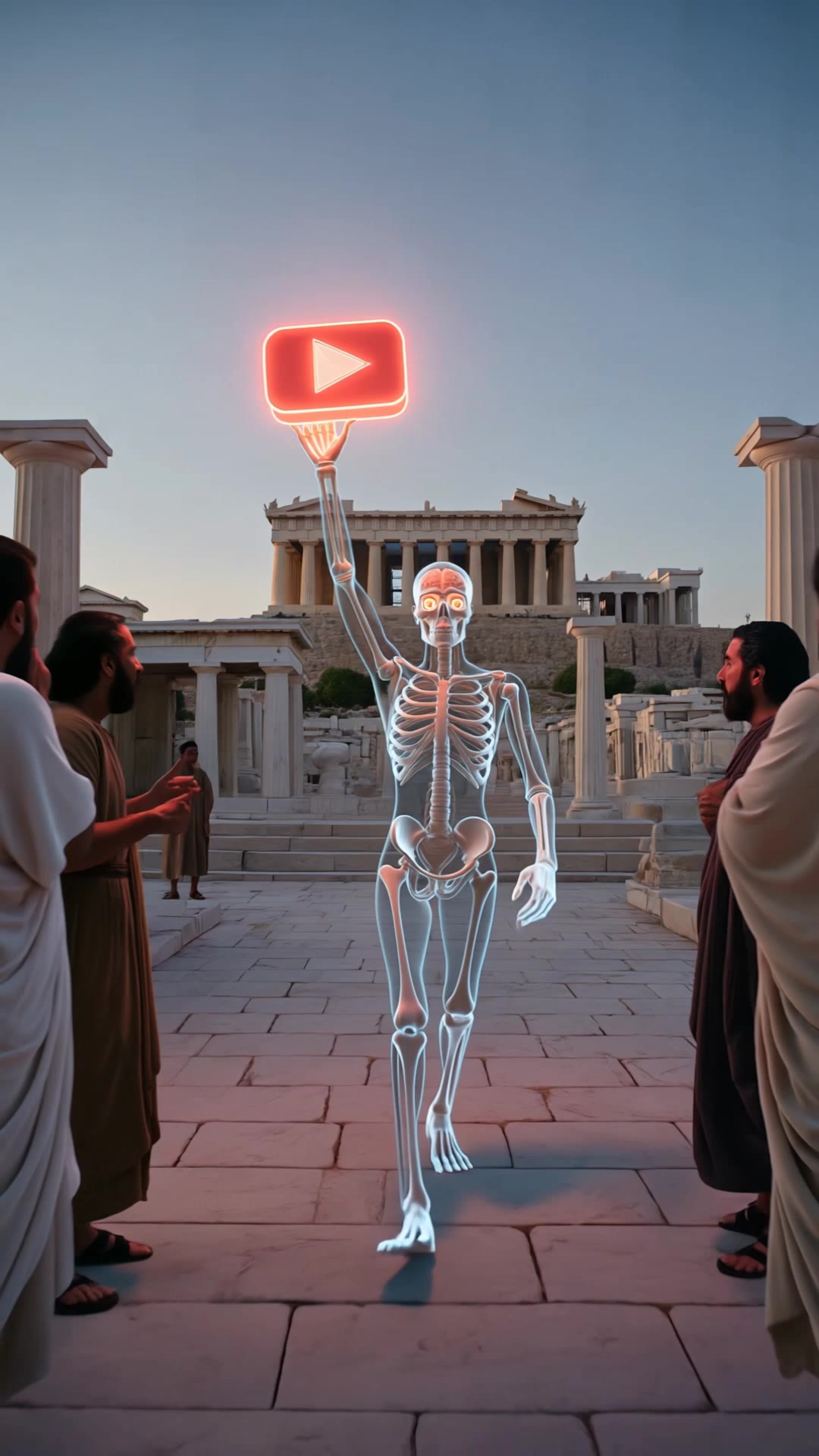 They brought YouTube to ancient - romantic youtube thumbnail AI video