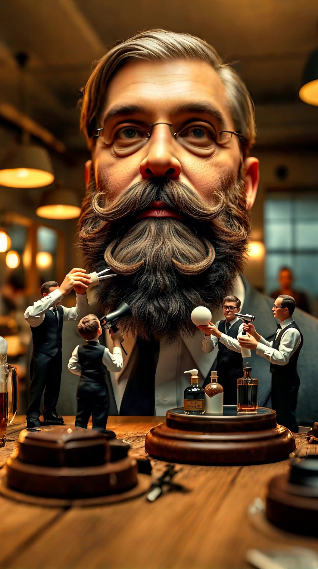 Barbershop 1950 - create barbershop AI video