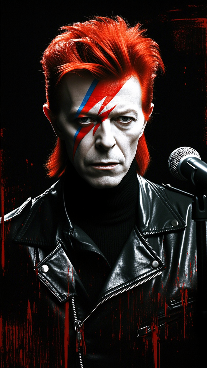 BOWIE POSTER DESIGN Predrag P - story poster design AI image