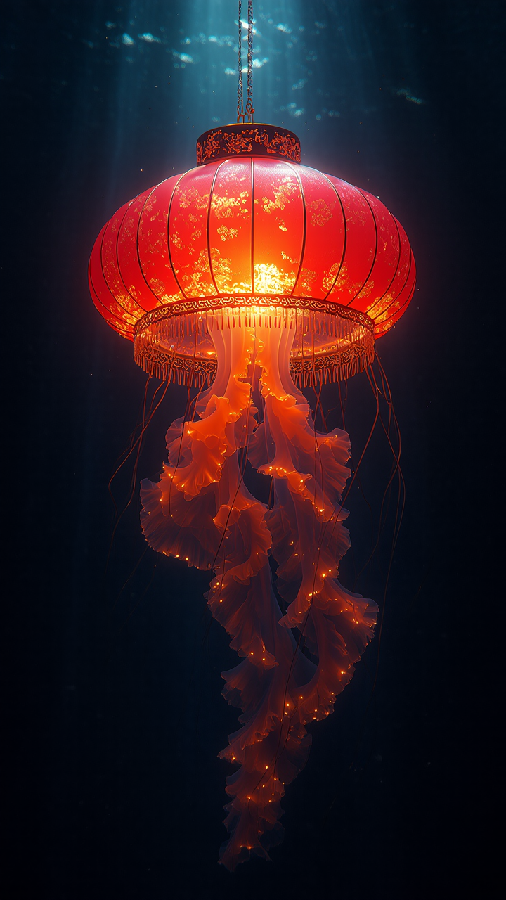 Kling AI work 308789929664786 - jellyfish aesthetic AI image