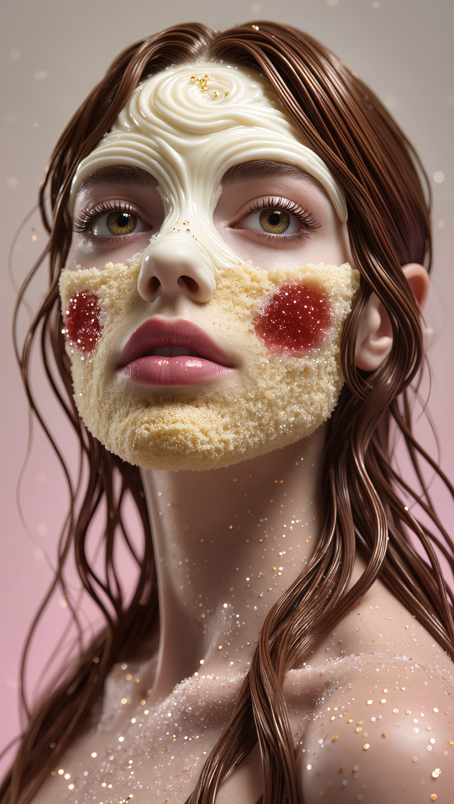 Cake lady - cake kling ai AI image