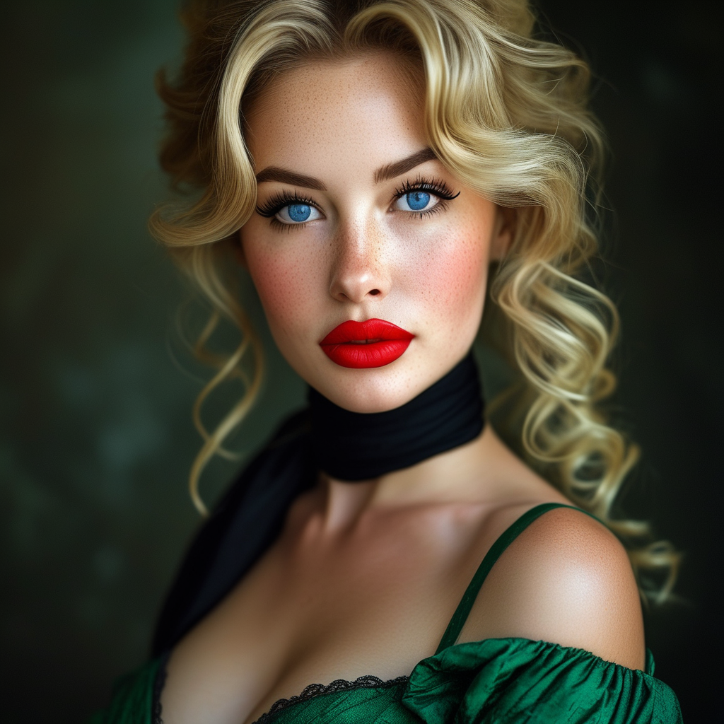 Woman with blonde hair - what would i look like blonde hair AI image